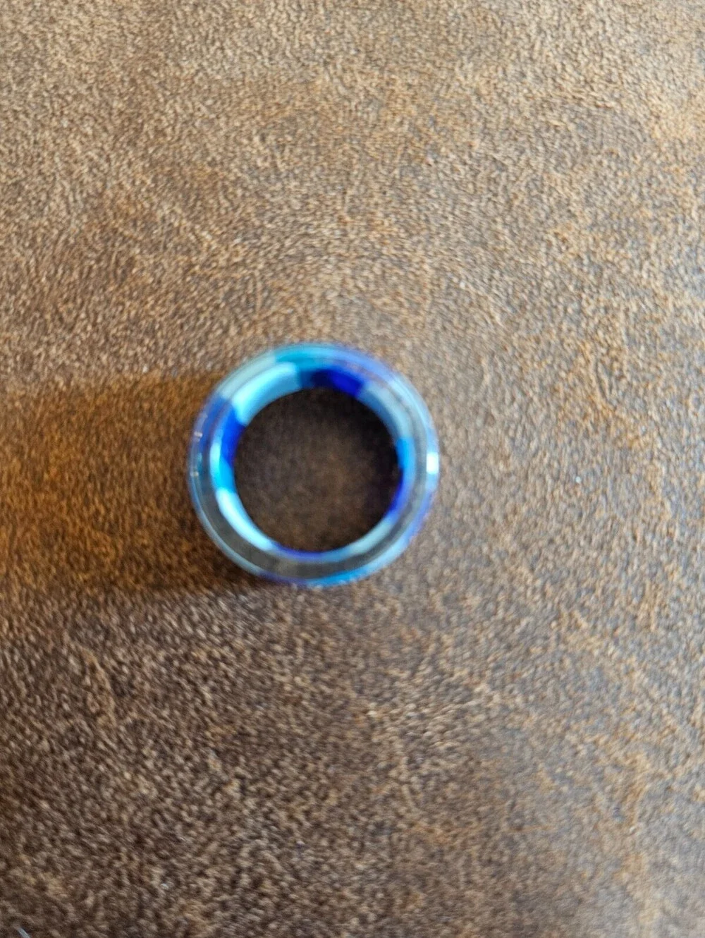 Vintage Y2K Best Friends Womens Sz 6 Friendship Ring Glass Blue
